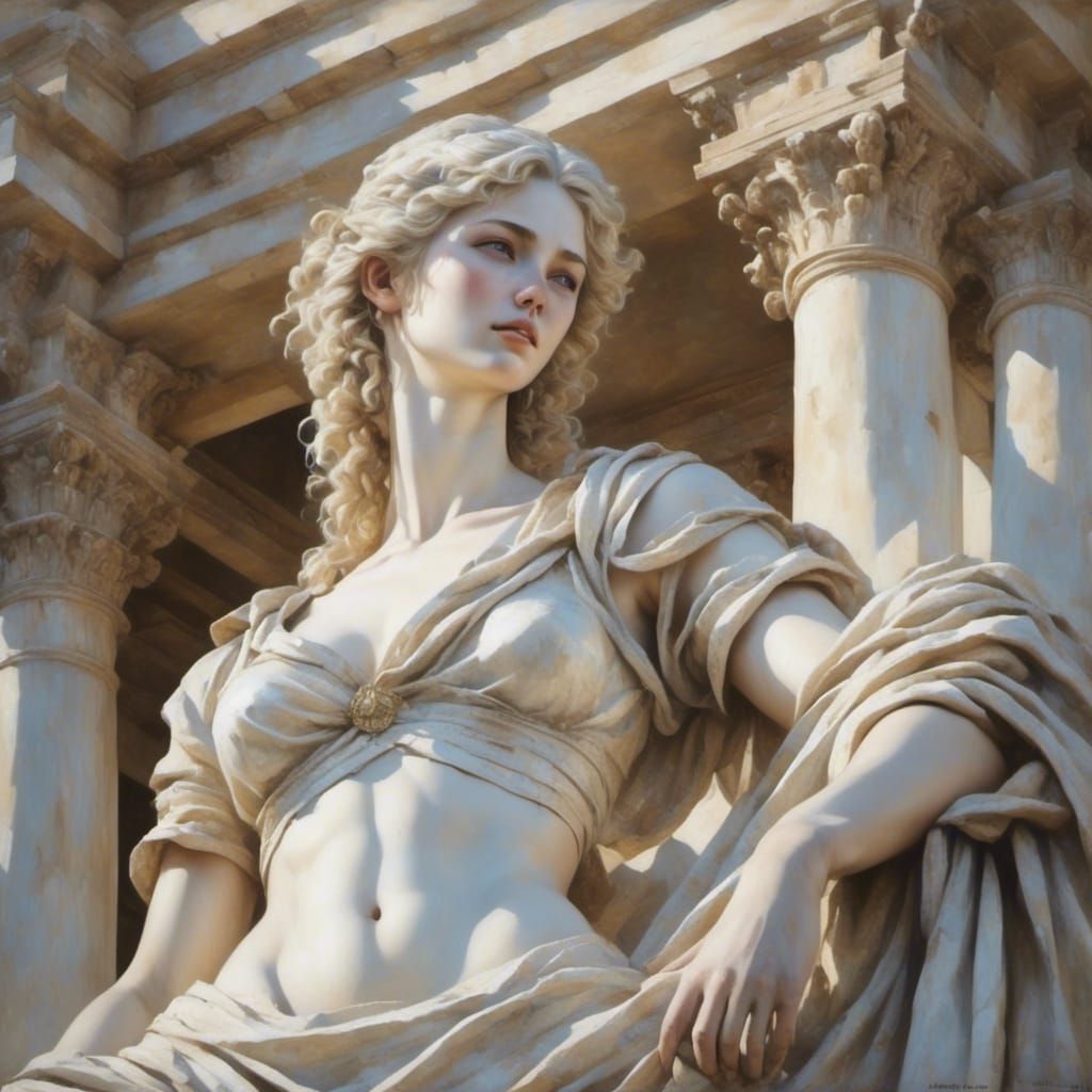 Oil painting of A Muse