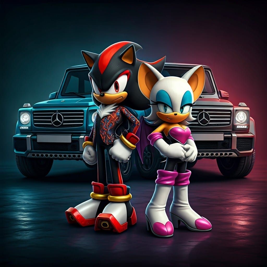 Sonic Characters in Surreal, Avant-Garde Attire