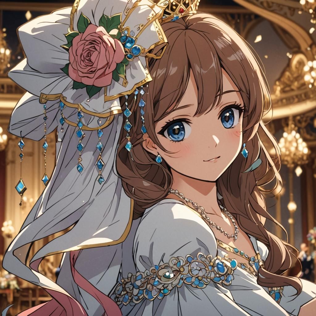 Princess and Prince Dancing: Cel-Shaded Anime Art