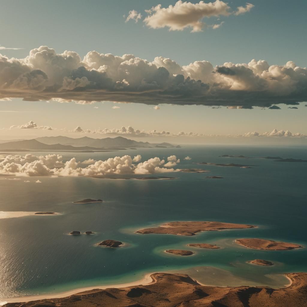 Epic Ocean Archipelago in Cinematic Style