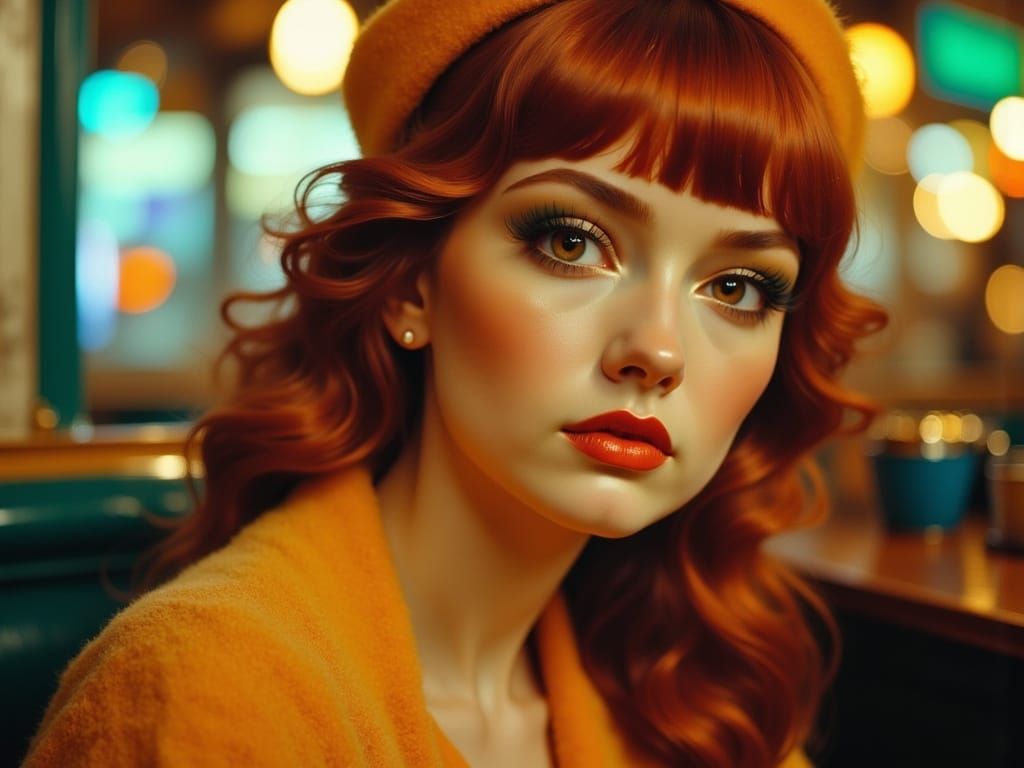 Starlet Poses by Jukebox in 70s Style