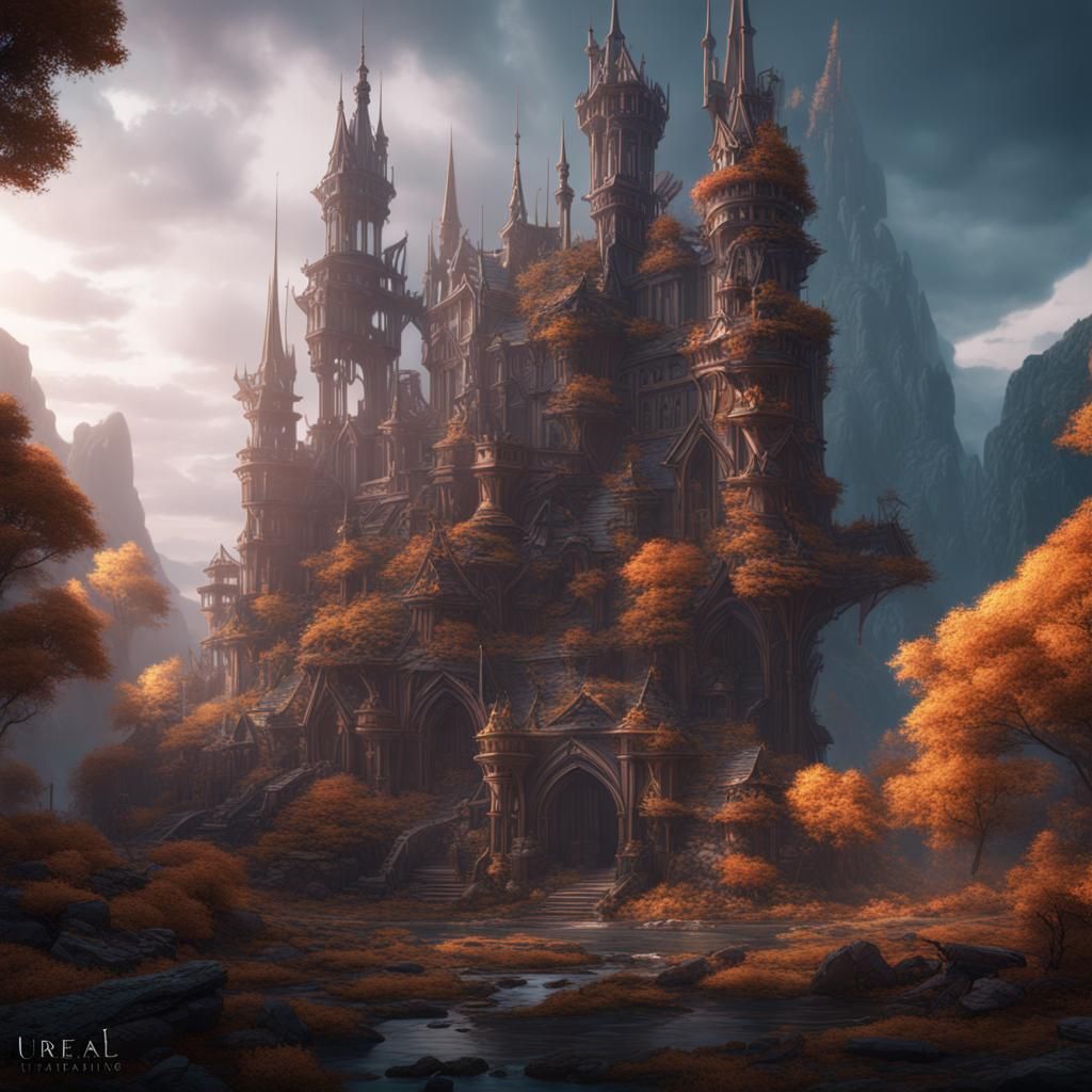 Fantastical Matte Painting in Deep Color