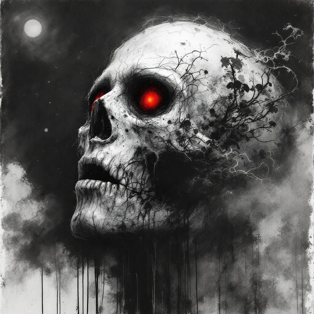 Dark Mind Trapped: Blown Ink Mental Prison