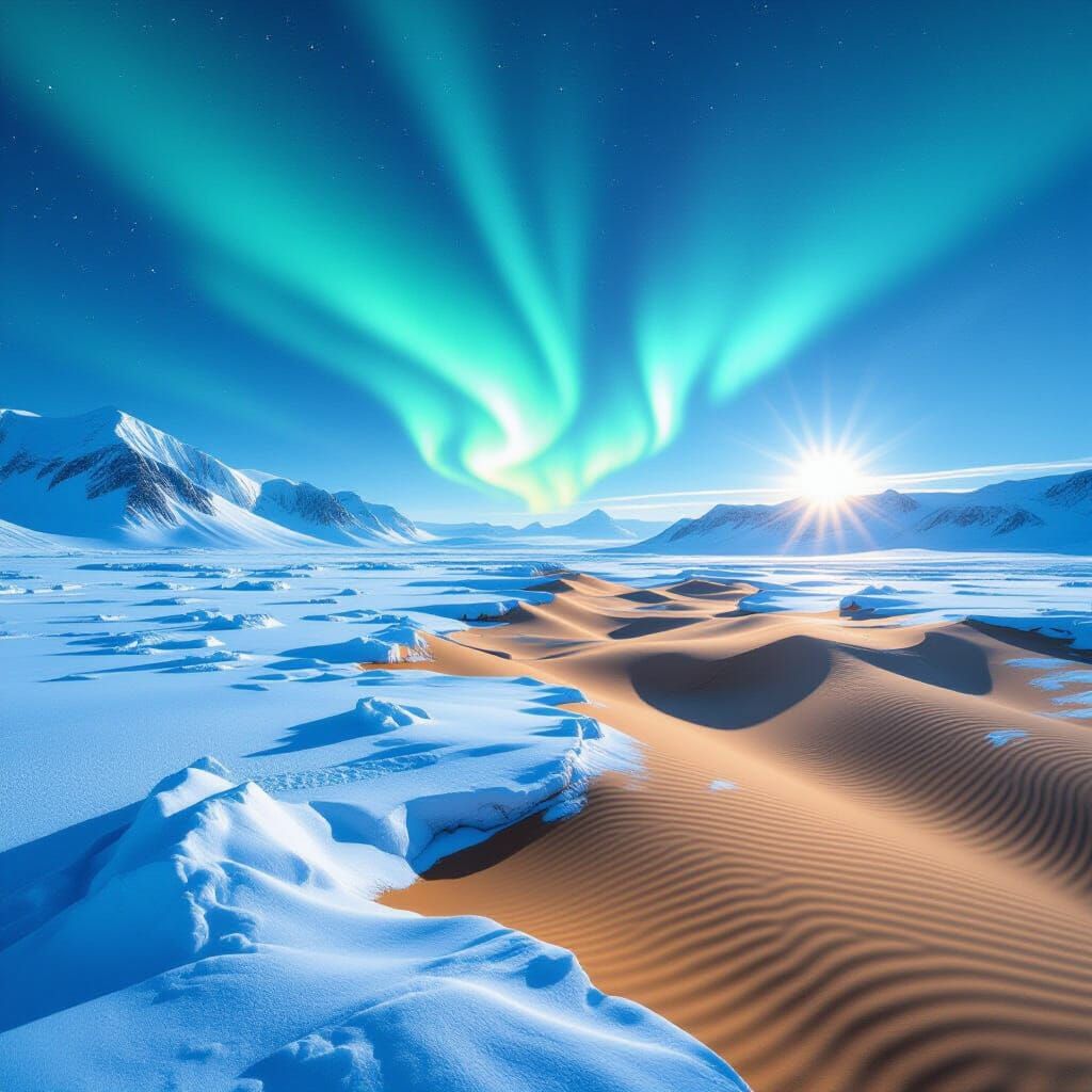 Contrasting Landscapes: Tundra and Desert in Cinematic Style