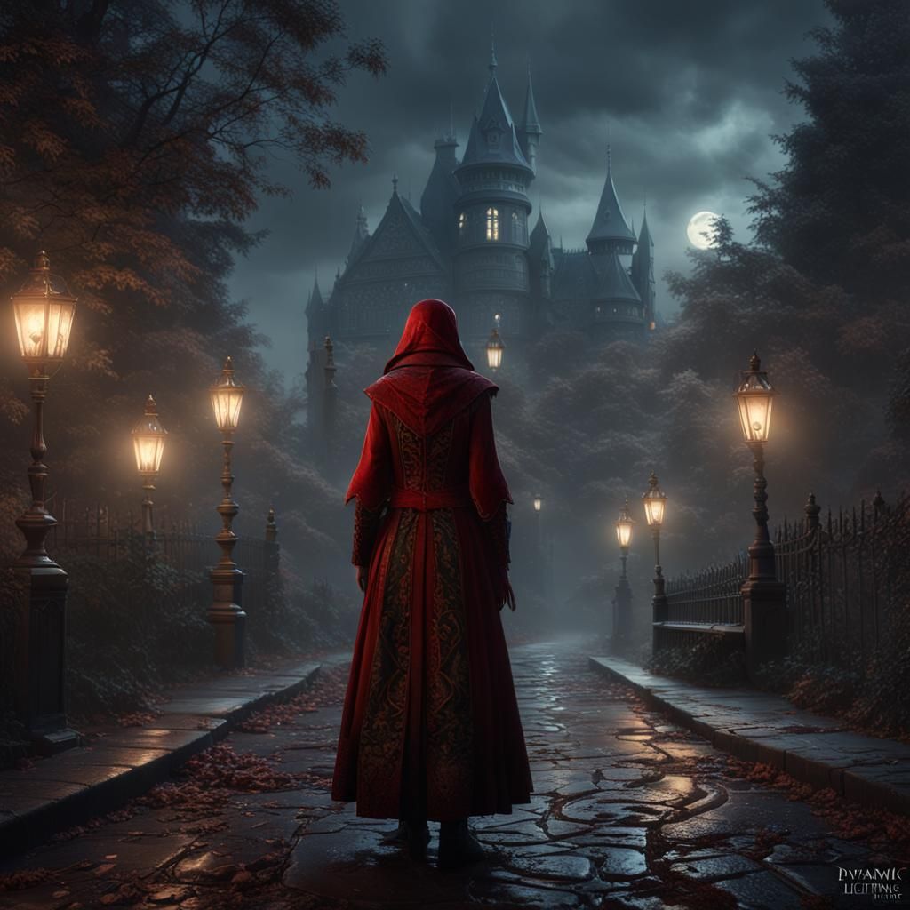 Grimm's Cinderella: Dark Fantasy Horror Art