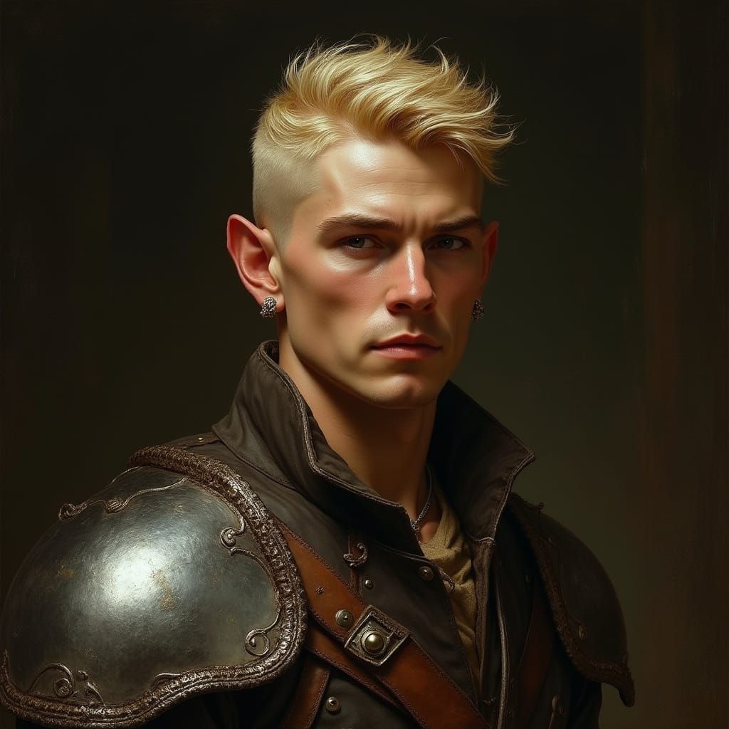 Baroque Portrait of a Weary High Elf