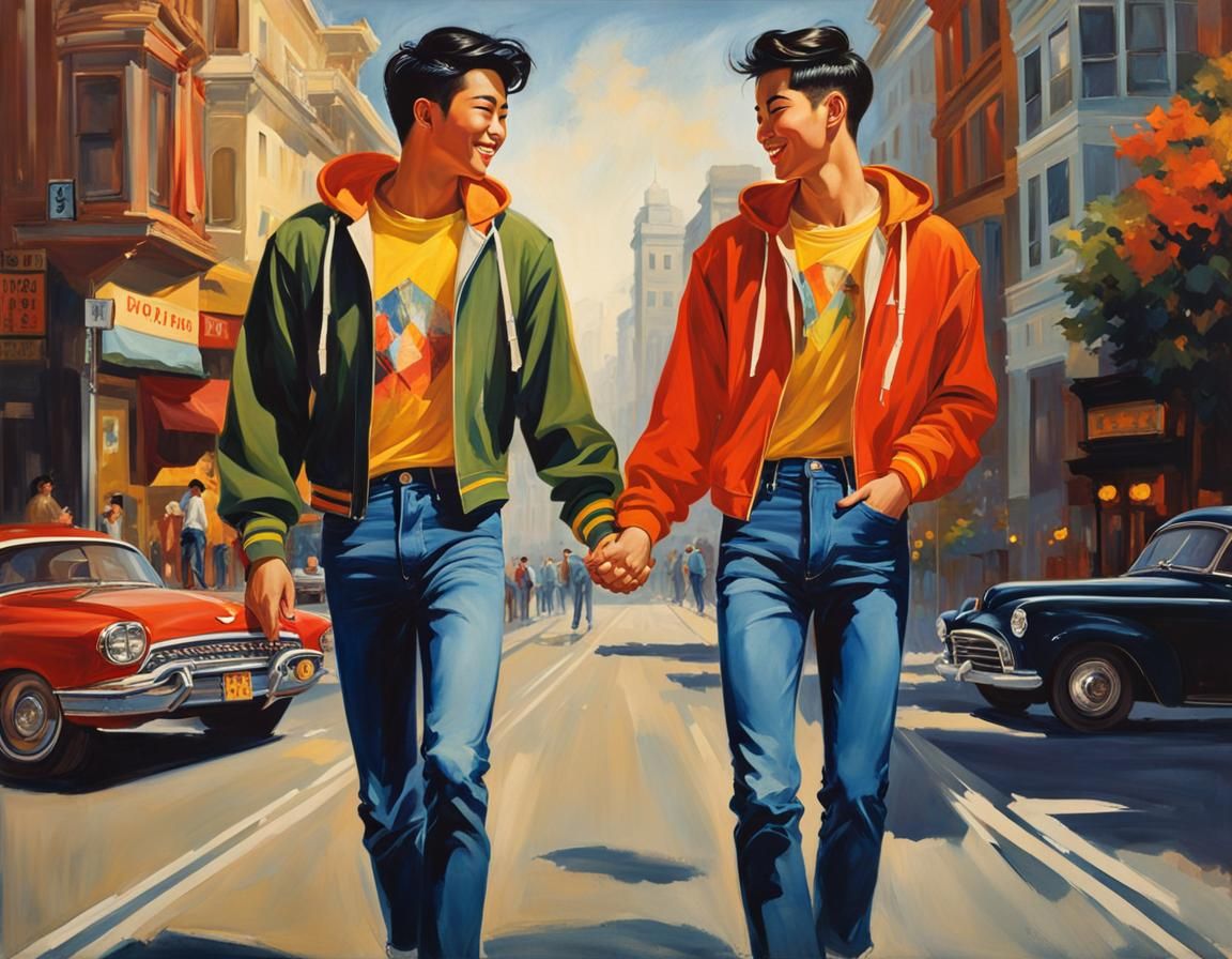 Chinese American Couple 240615A