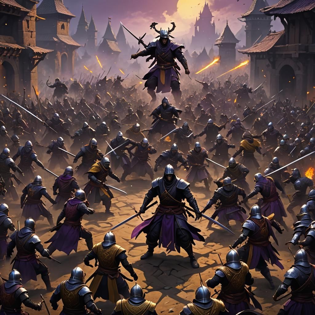 Ninja vs Knights: Dark Fantasy Concept Art