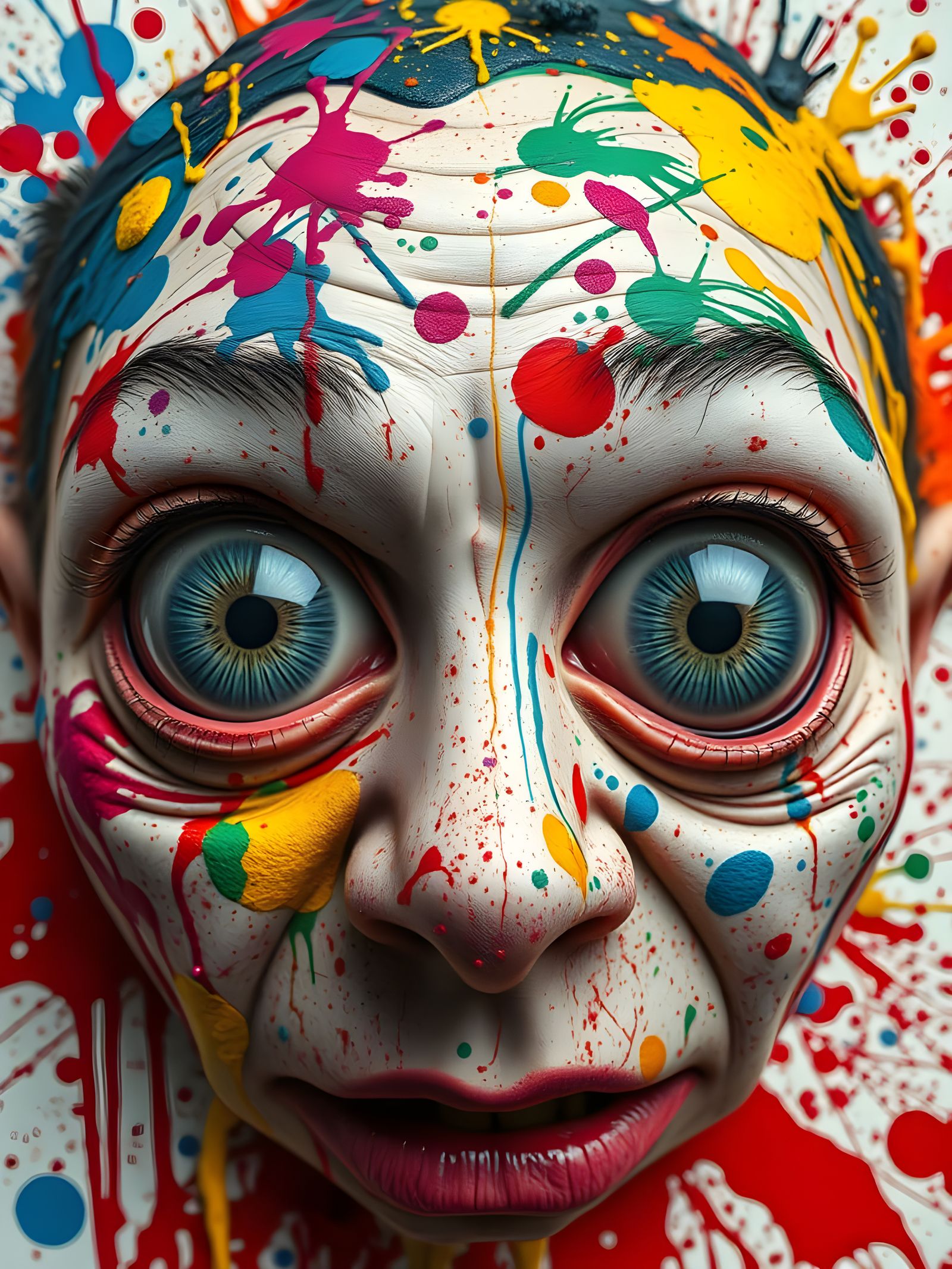 Revolting Photorealistic Painting of Extreme Ugliness