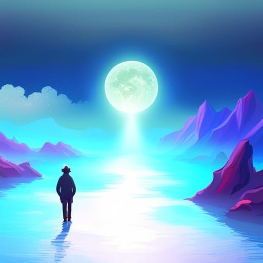 Synthwave Vortex in a Neon Forest