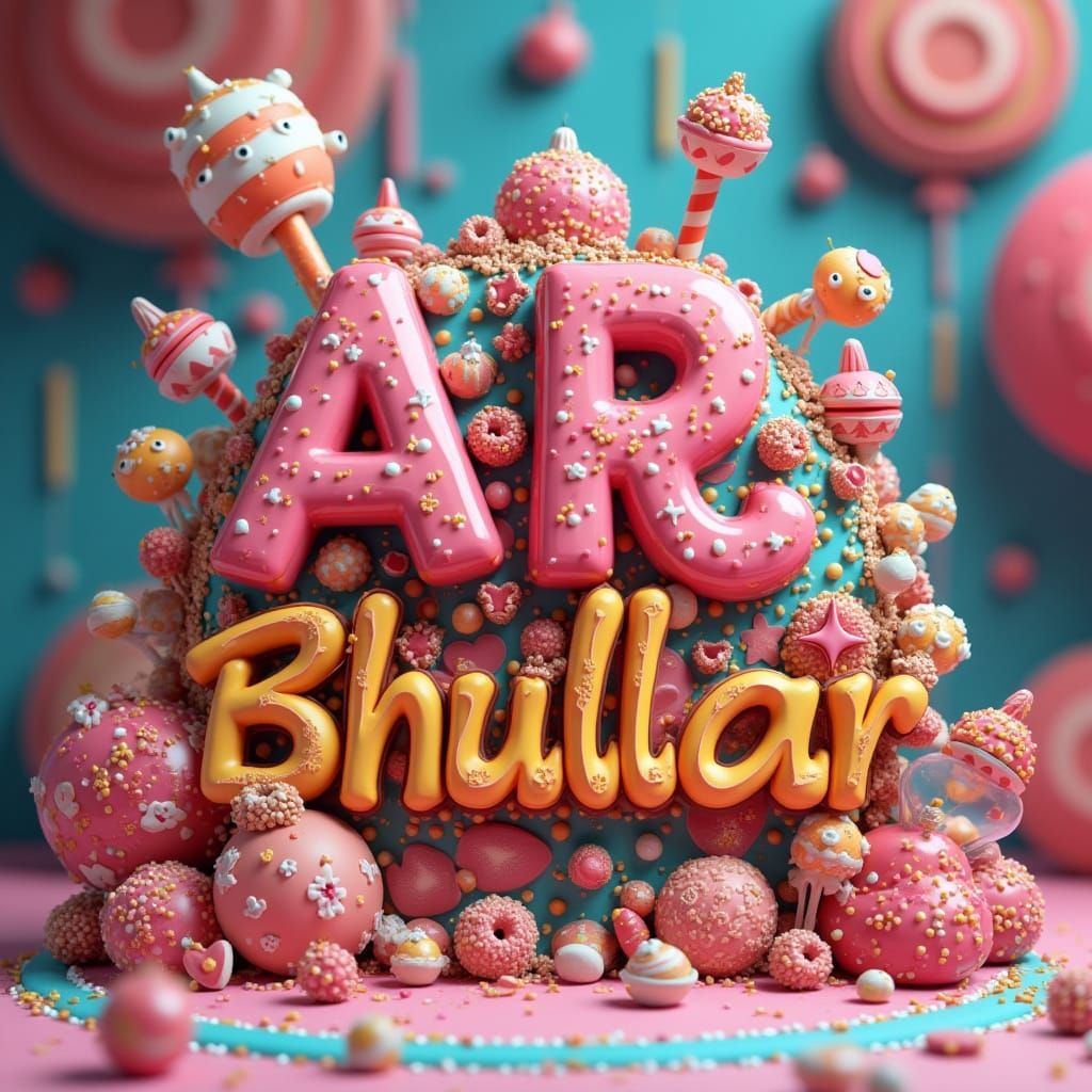 Colorful Scene with AR Bhullar, Digital Art Style