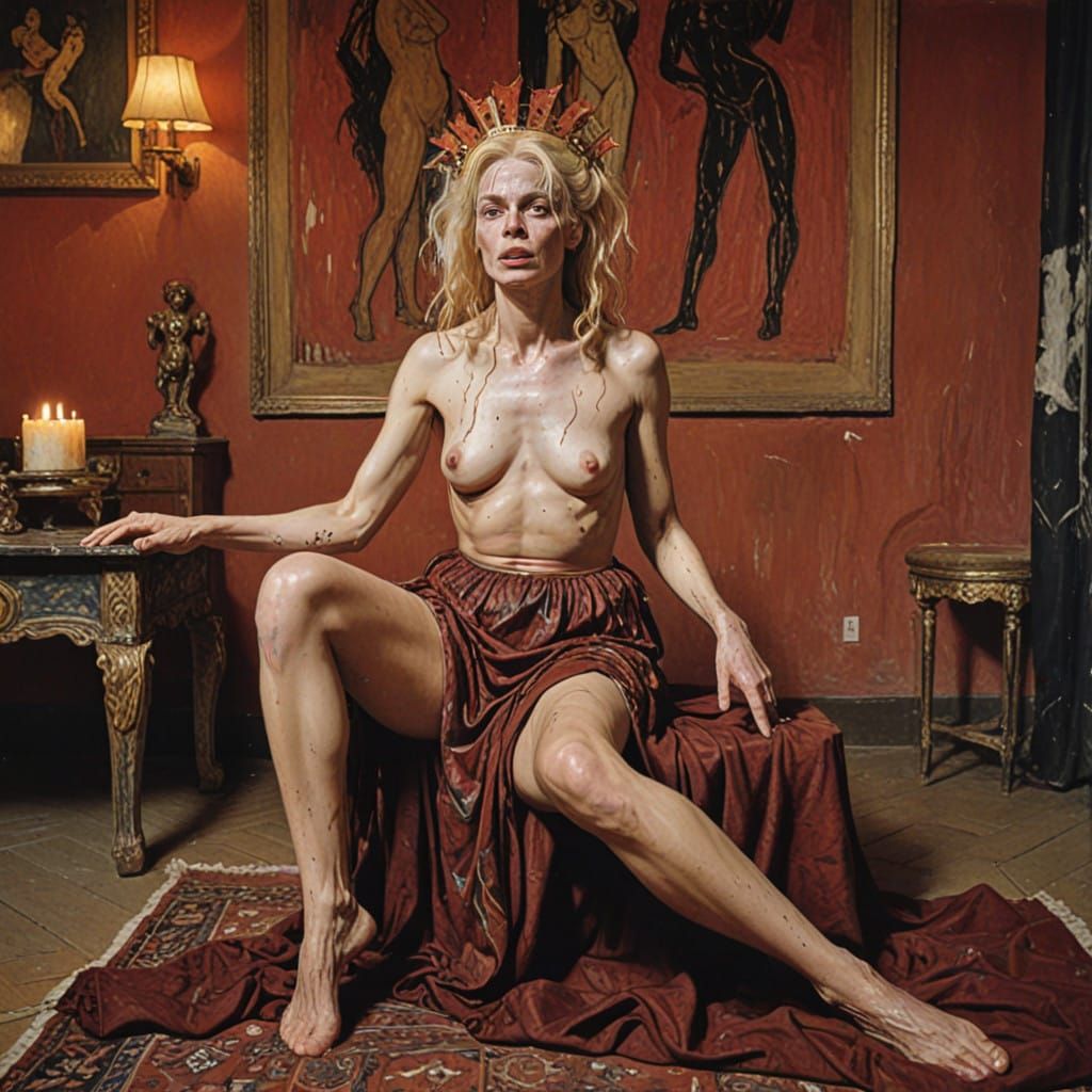 Regal Recluse in Ornate Heaviness, Neo-Expressionist Masterp...