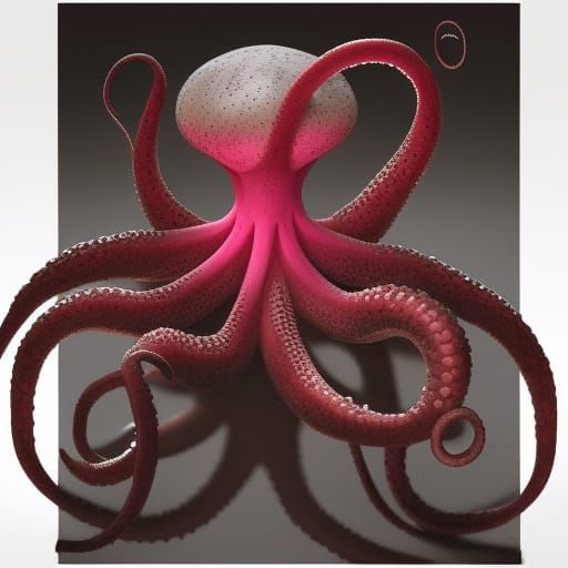 Abstract Tentacle Design in Smooth Gradients