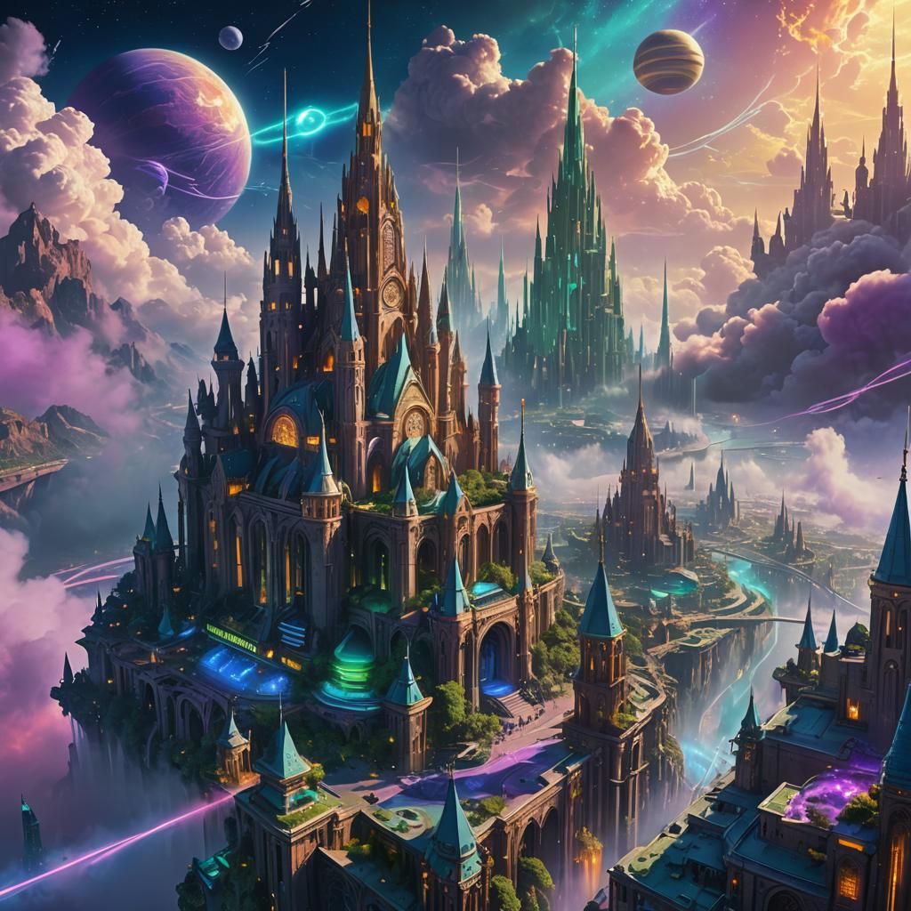 Cosmic Metropolis: A Space City Fantasy