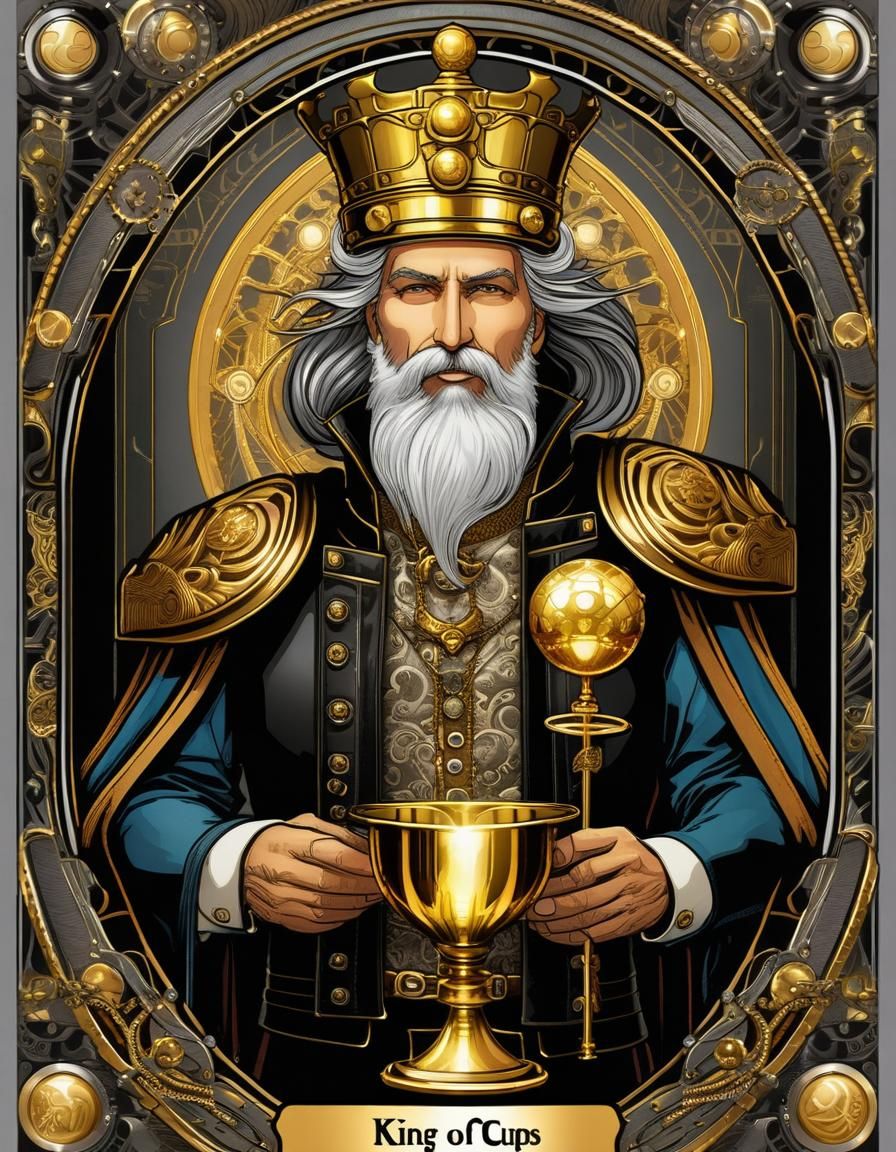 Steampunk Tarot deck. The King of Cups.