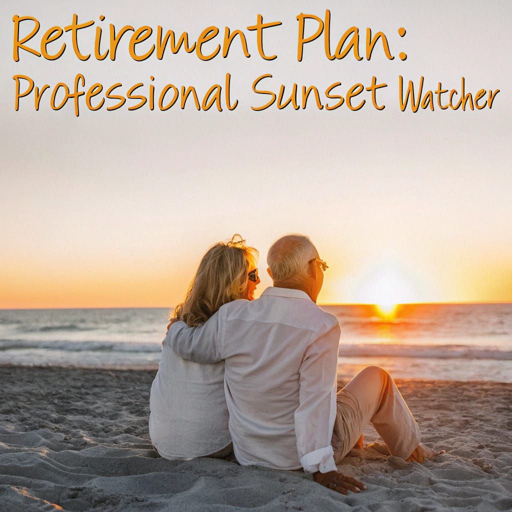 Whimsical Sunset Couple in Beach Scene