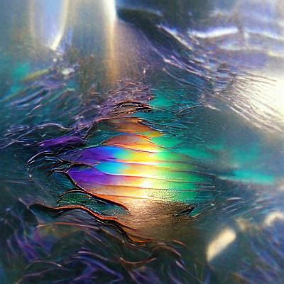 Abstract Iridescent Color Swirls