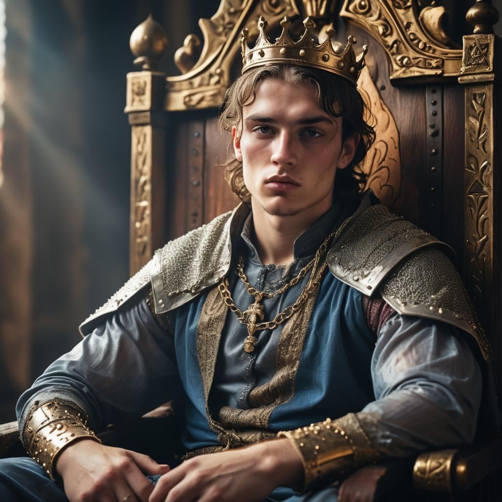 Chav King Portrait in High Fashion Photography