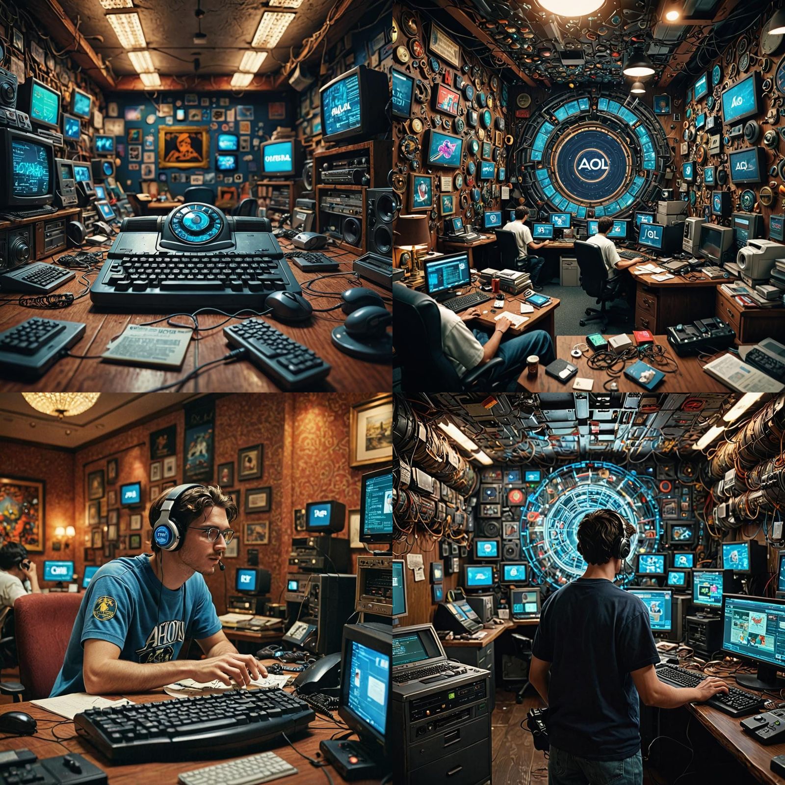 AOL cerca 1996 dial up connection to search the web and chat in chatrooms with strangers 16k resolution award winning ph...