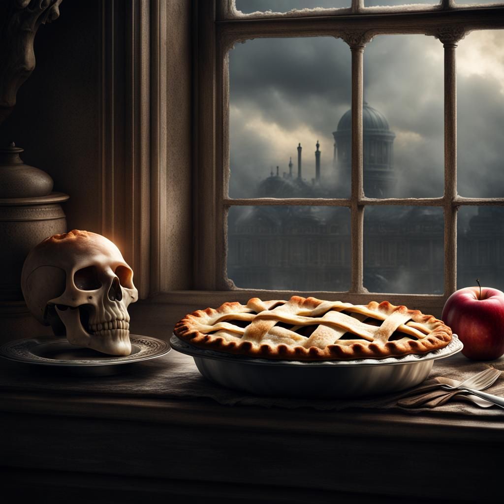 Epic Apple Pie with Skull Steam