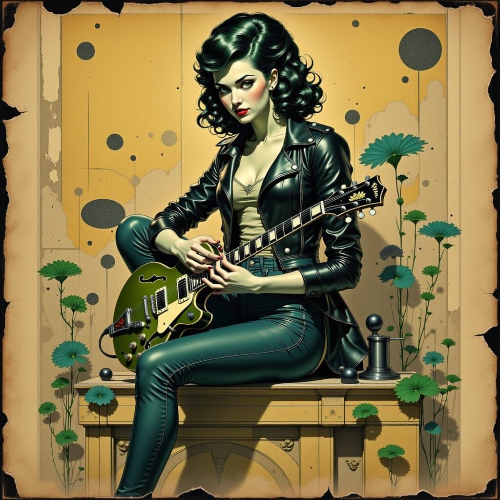 Renaissance Rock Icon in a Futuristic World