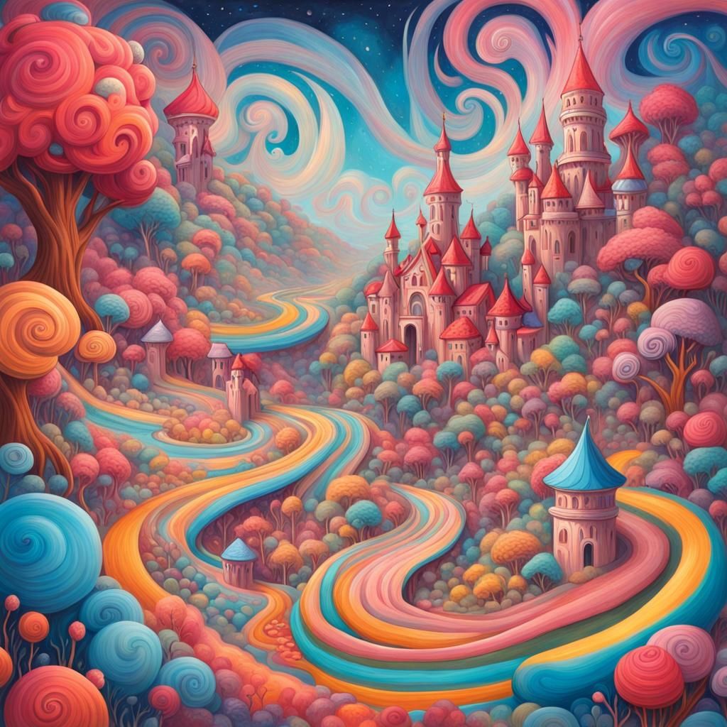 Medieval Sci-fi Fusion in Gouache Style