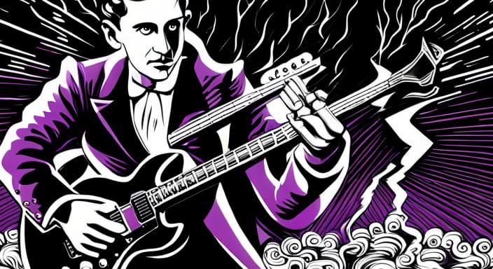 Tesla Rocking a Gibson SG with Plasma Lightning