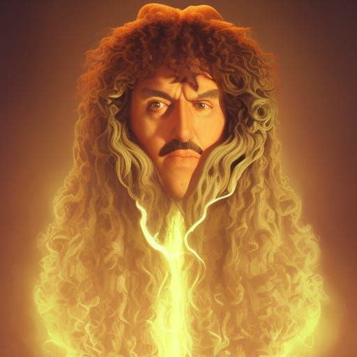 Weird Al Yankovic as Cthulhu: Hyperdetailed Portrait