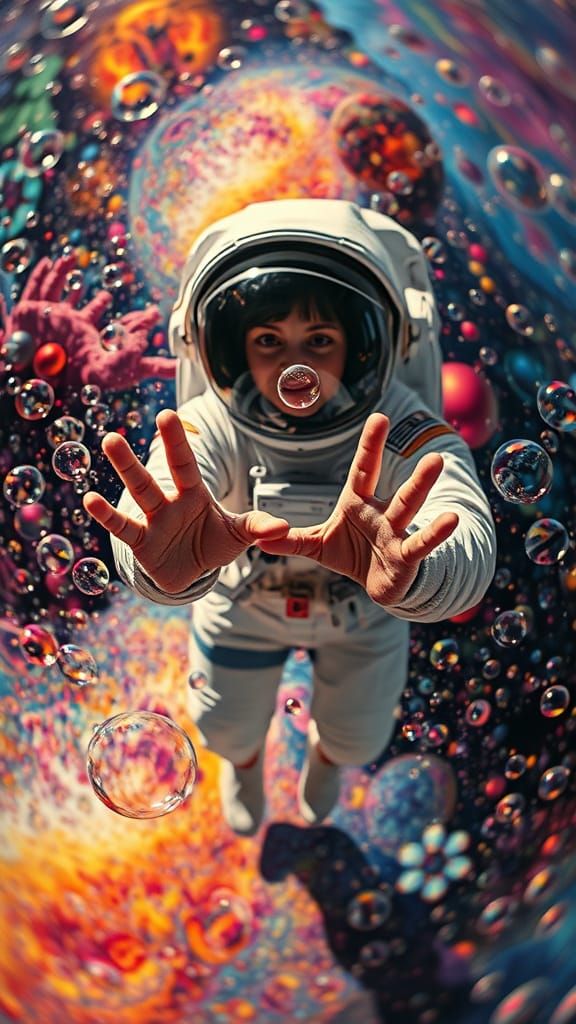 The universe is a foam of spacetime bubbles, which you can actually see when you're in hyperspace