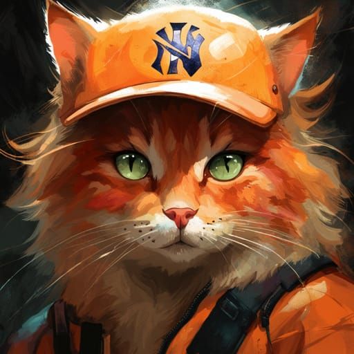 Fluffy Cat Generated by AI