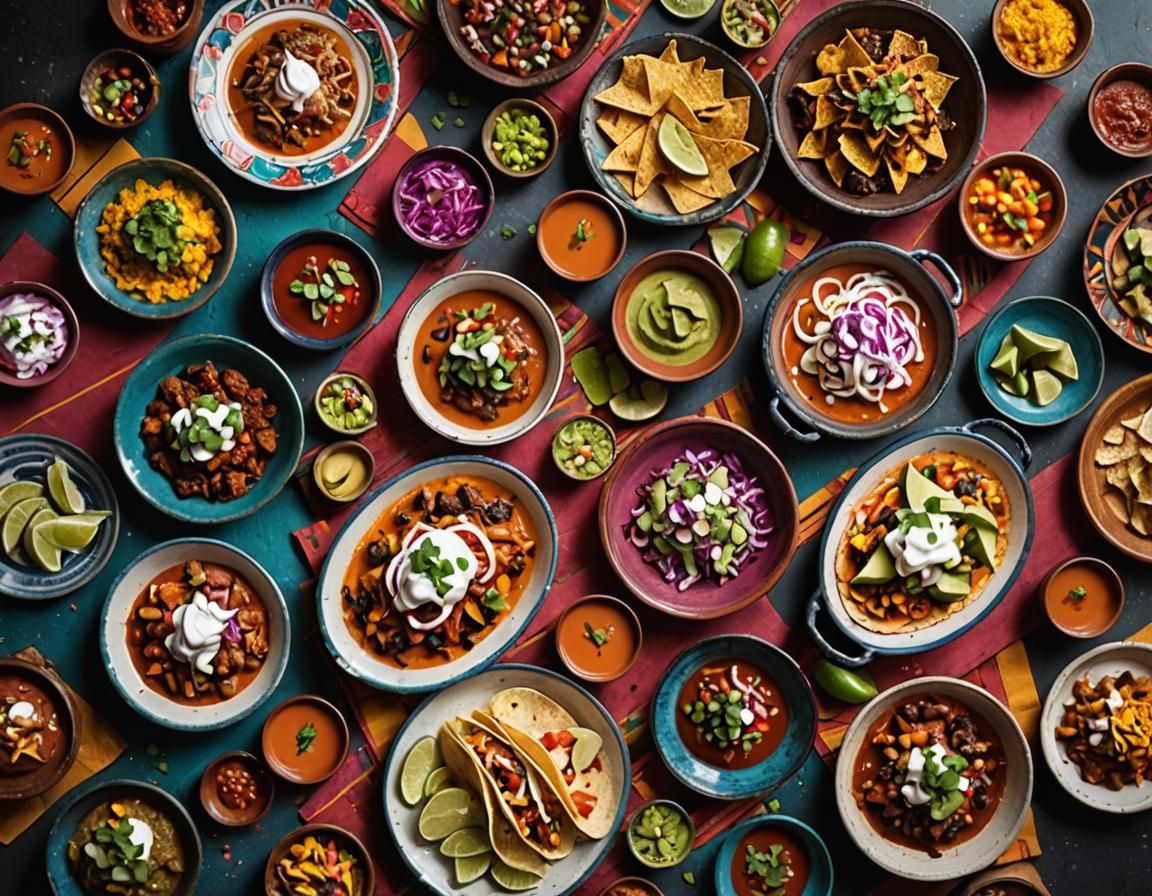 Tlayuda Food Photography with Vivid Mexican Flavors