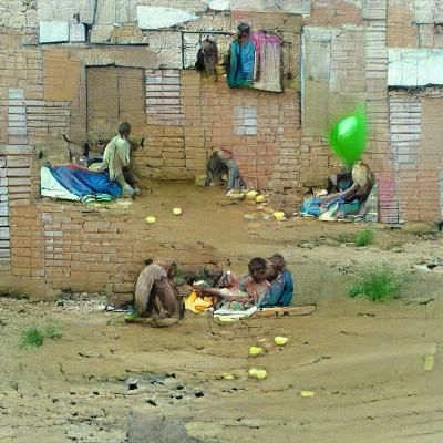 AI Image Depicting the Scourge of Poverty