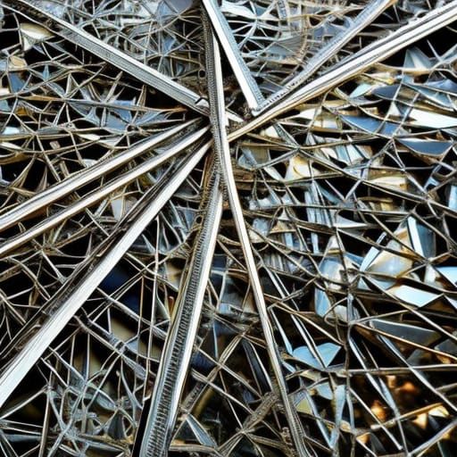 Hyper realistic beautiful insanely intricate Shattered glass...