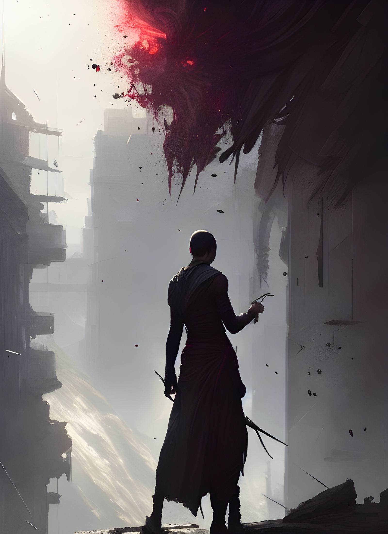 Assassin's Failure: Hyperrealistic Digital Concept Art