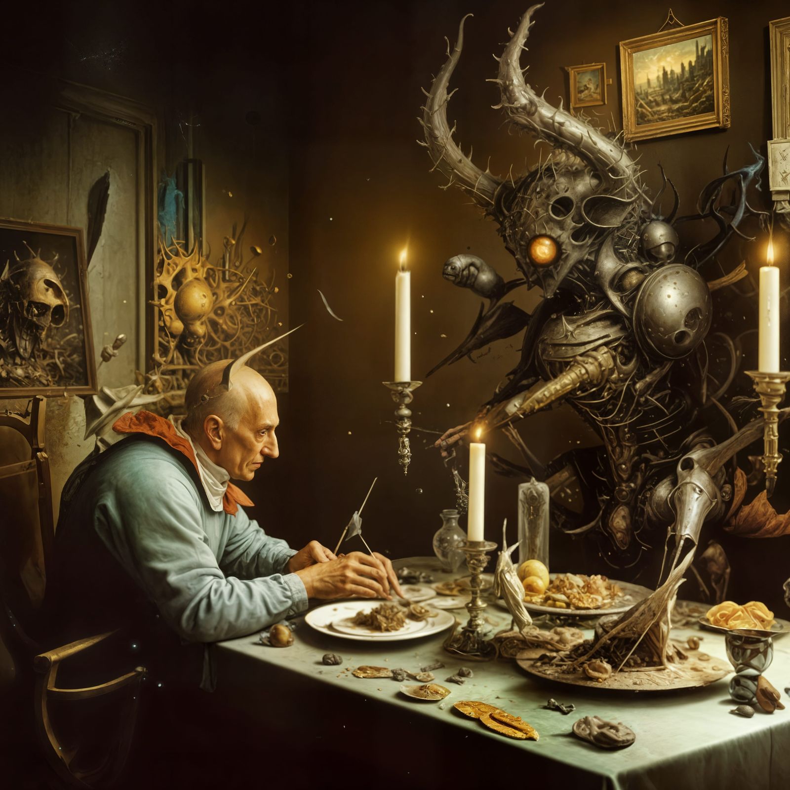 "Do TRY not to step on the Pizza when you come through the portal - It's not Hard..."