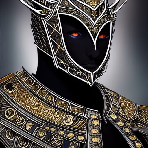 Wyvern King in Intricate Holy Armor