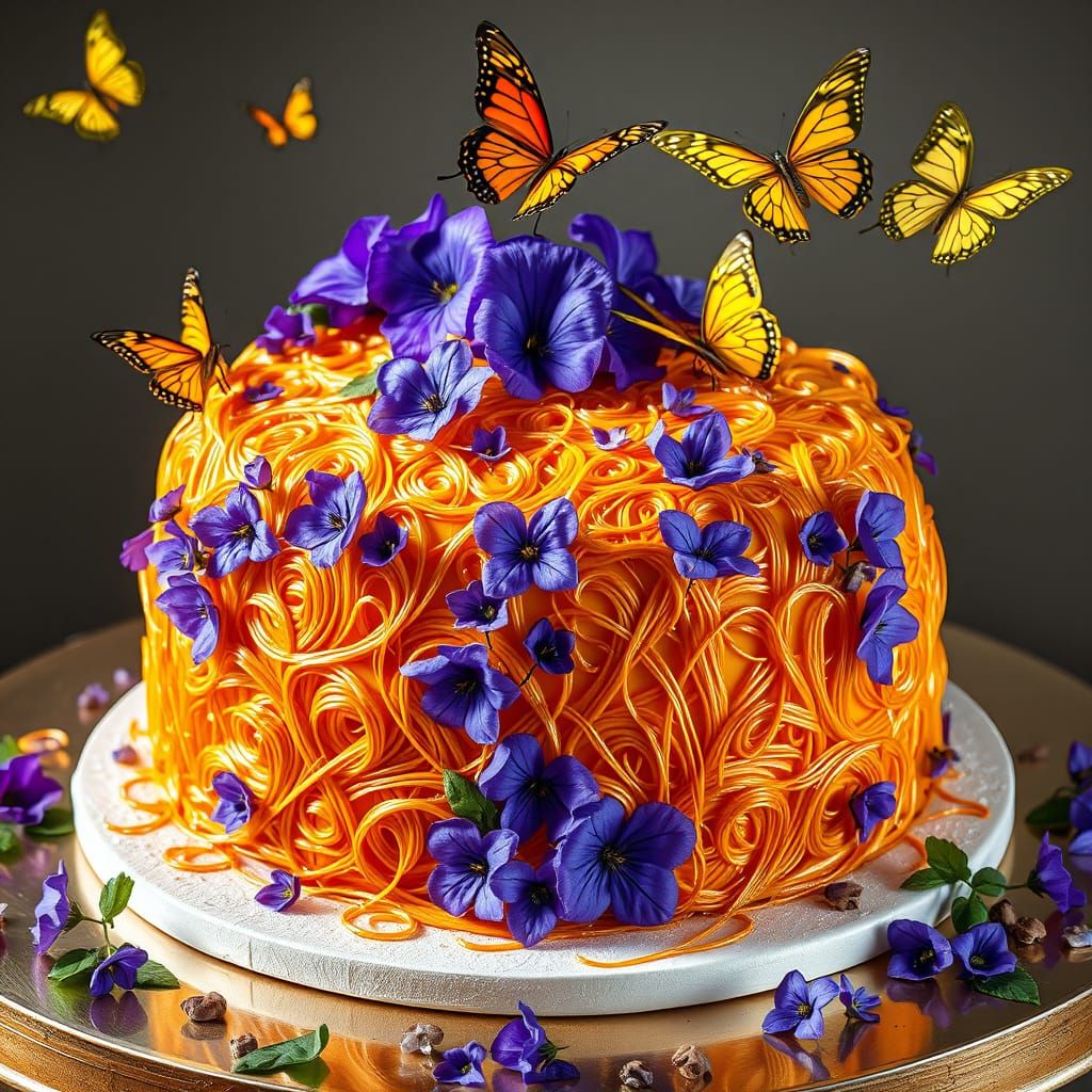 Avant-Garde Croquembouche with Golden Caramel