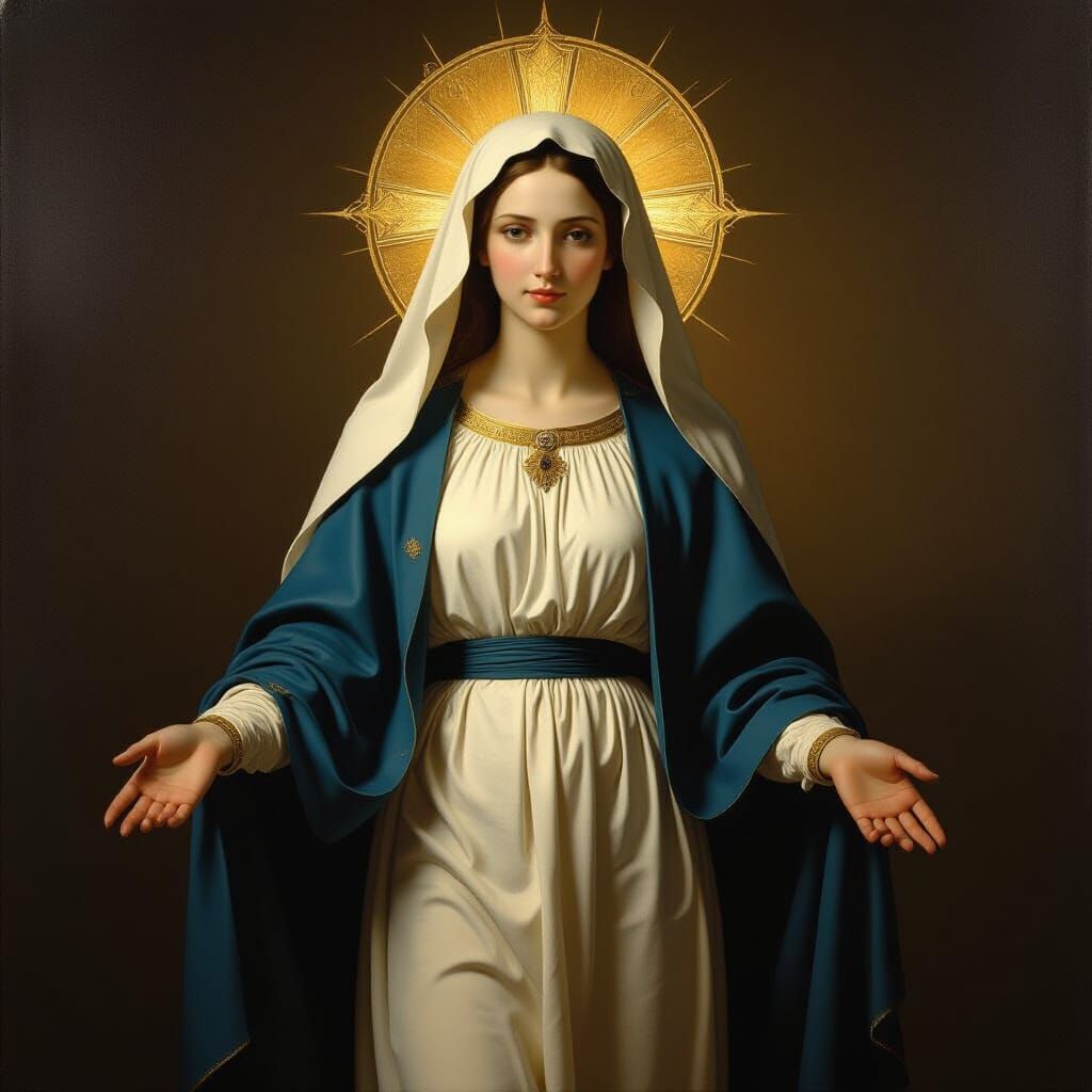 Virgin Mary of Tears: Academic Painting
