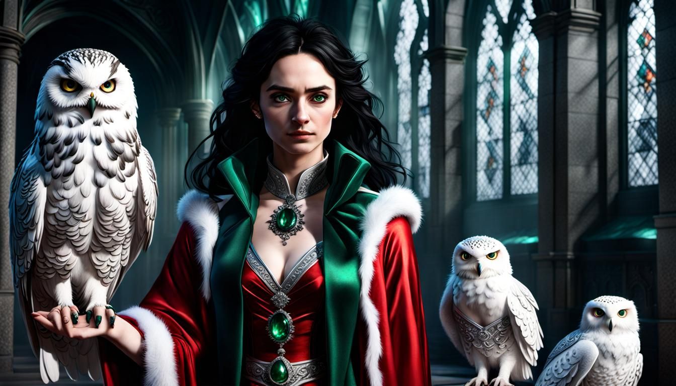 Lady Harry Potter in Hyperrealistic Style