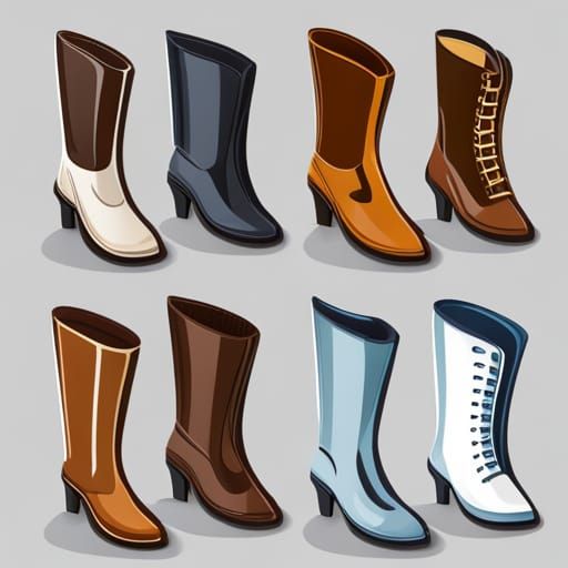 Realistic Shoe Logo for Social Media Profile