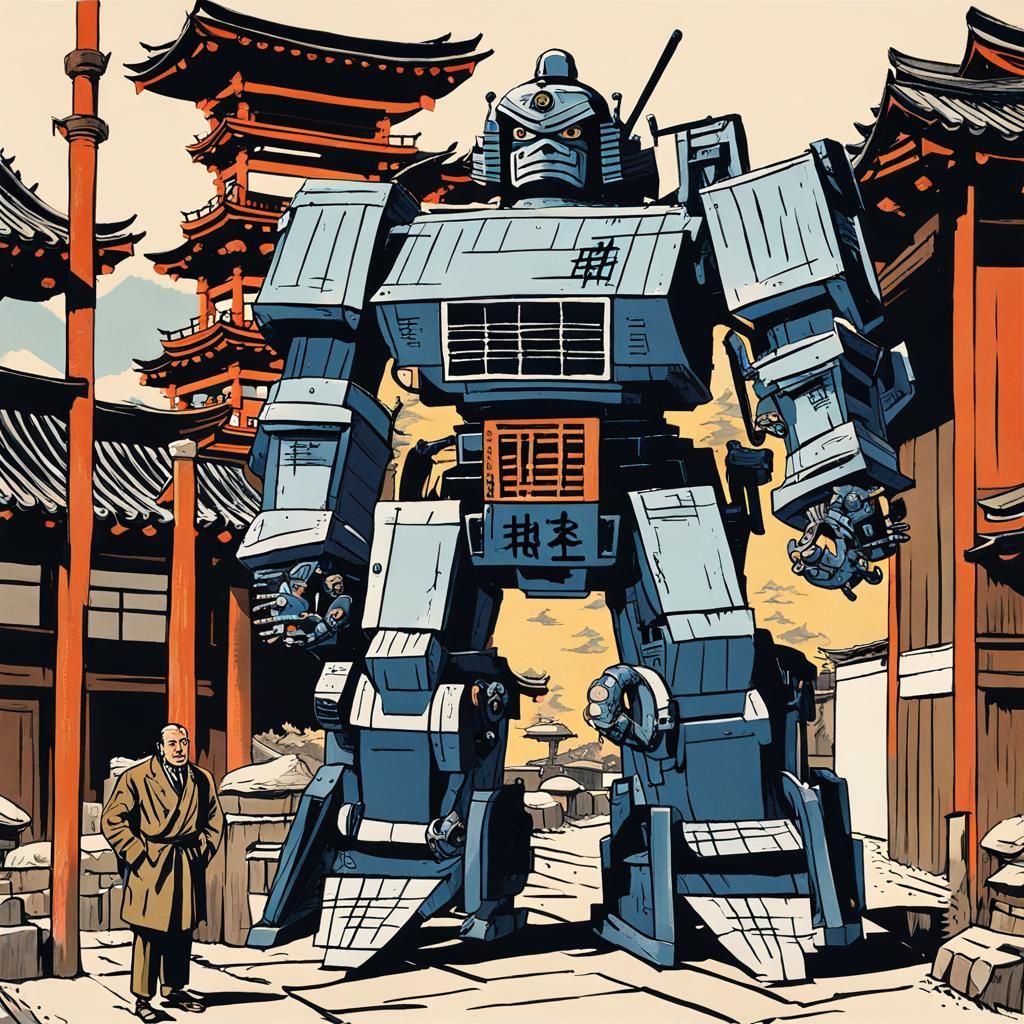 Blake, Mortimer, and Kyoto's Giant Samurai Robot: Ukiyo-e Pr...