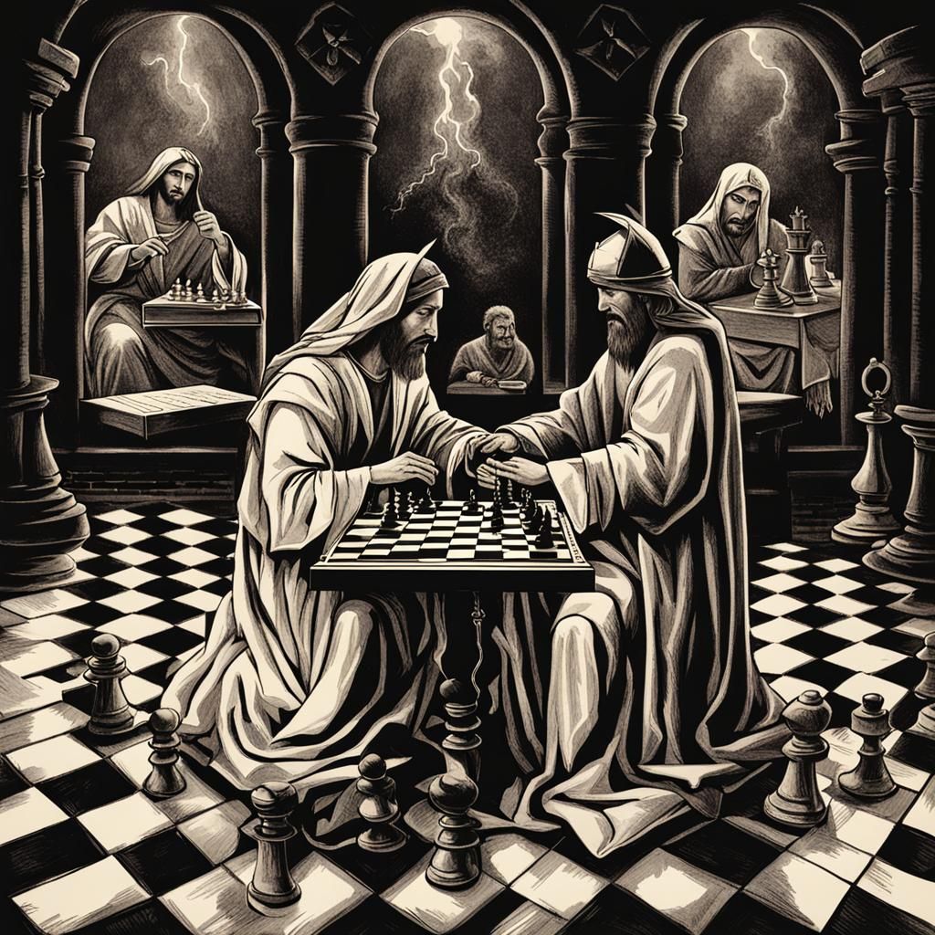 Jesus Plays Chess with the Devil