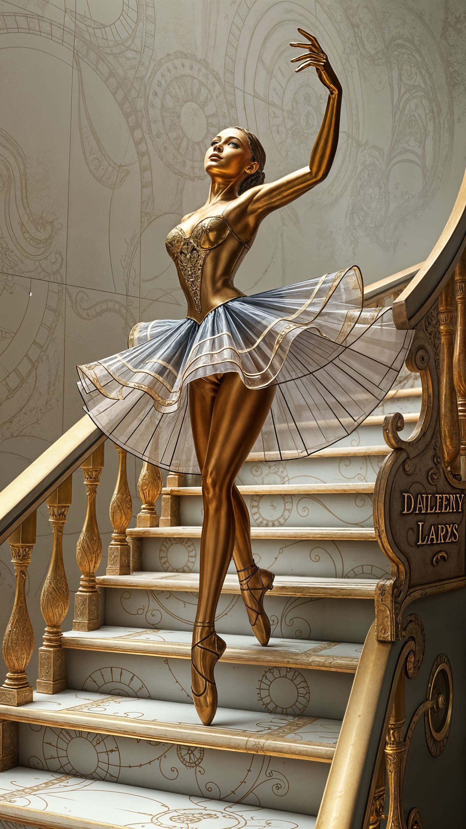 Steampunk Ballerina Automaton in Motion