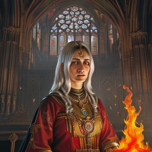 Great Fire of London: Surrealist Gothic Cathedral