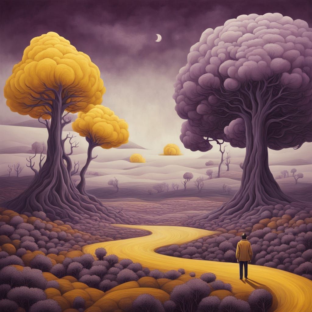 Surreal Landscape of Anxiety and Tension