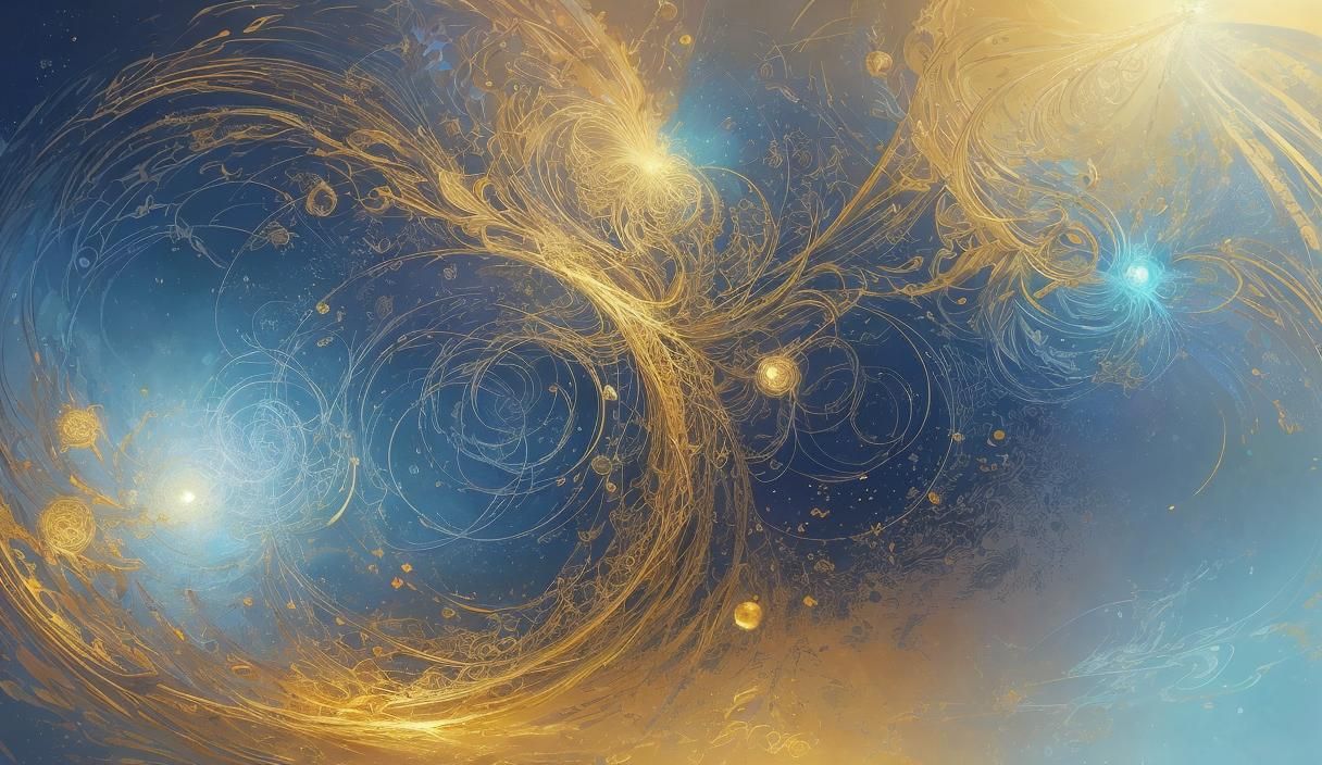 Abstract Digital Landscape for Ambient Music Scene