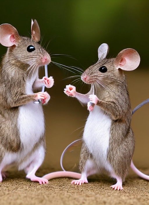 Mice Sword Fight: A Tiny Duel of Skill