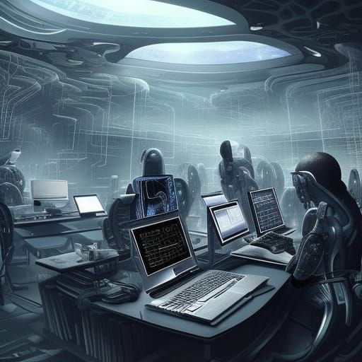 Cyborgs in Inorganic Space: Digital Matte Painting