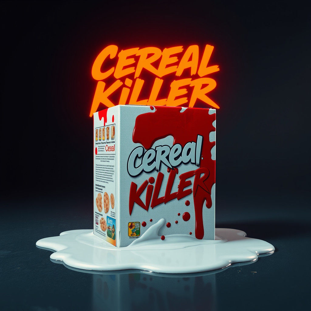 Cereal Killer Box in Dramatic Fantasy Art Style