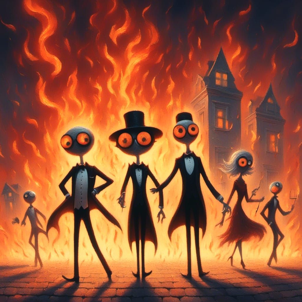 <lora:Black Theater:1.0> Final Destination, the Cinema